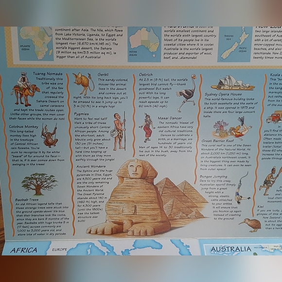 THE FUN WORLD ATLAS * 5 Fun Puzzle Maps - Picture 7 of 8